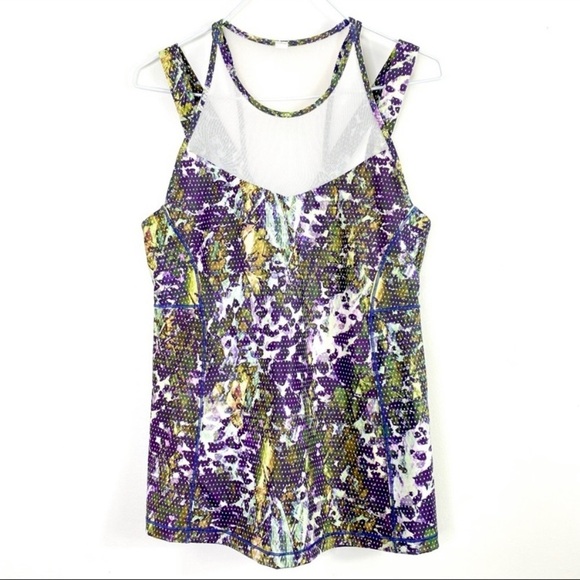 Lululemon Floral Mesh City Tank in Green - Picture 2 of 8